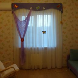 Детская "Бабочки". Салон штор Дизайн-студия Сарафан. Детская. Пошив и фото штор в интерьере 2016